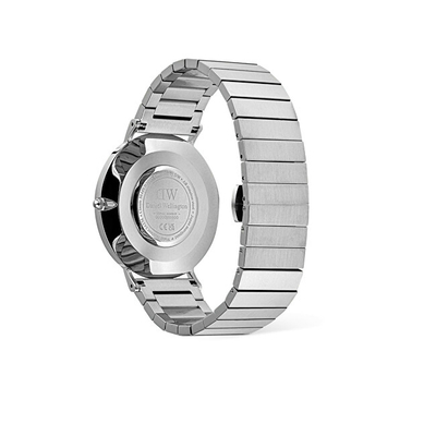 Orë dore për burra Daniel Wellington DW00100774, argjendtë/ zezë