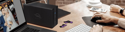 Disk i jashtëm RAID OWC Gemini, 16TB, Thunderbolt 40Gb/s, i zi