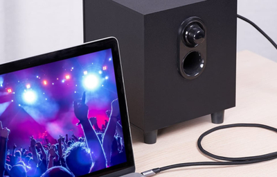 Kabllo audio Vention TRS 3.5mm me 6.5mm, 5m, pambuk i gërshetum, gri