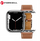 Rrip ore Forcell F-DESIGN FA20, për Apple Watch 42 44 45 49 mm, lëkurë ekologjike, kafe