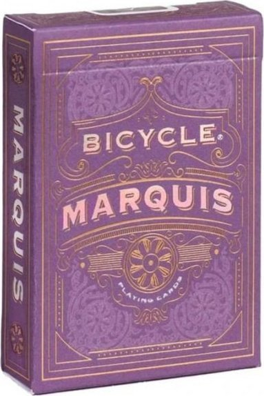 Letra loje Bicycle Quint Marquis, dizajn Art Deco, ngjyrë kumbulle