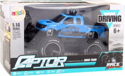 Makina me telekomandë Leantoys RC Off-Road 1:14, 27MHz, blu