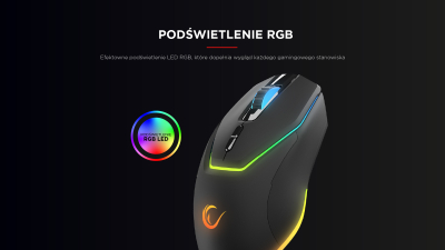 Maus gaming Rampage Vortex M1, wireless, 4800 DPI, i zi