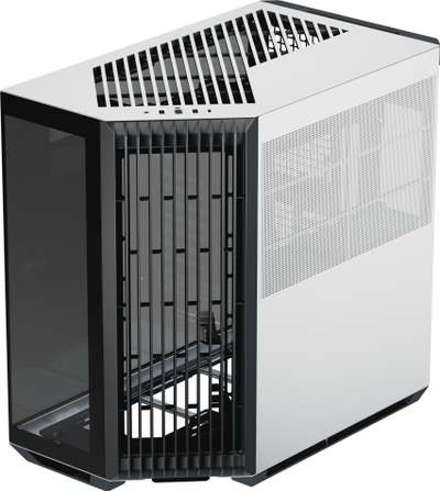 Kuti kompjuteri APNX V1, midi tower ATX, xham i temperum, bardh e zi