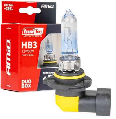 Халогена авто сијалица LumiTec NEXT GENERATION HB3, 12V 60W, сет DUO, проѕирна