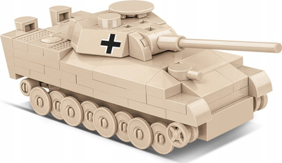 Set konstruktiv Cobi Bricks Panzer V Panther, 126 pjesë, shkalla 1:72, shumëngjyrësh
