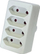 Shpërndarës energjie Konnoc DX-GB01/4, 4 dalje, 2300W, i bardhë