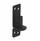 Mbajtëse menteshe për portë Bratek Gate Pin Hinge Bracket Ø16, 25x130mm, e zezë