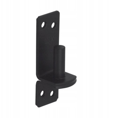 Mbajtëse menteshe për portë Bratek Gate Pin Hinge Bracket Ø16, 25x130mm, e zezë