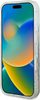 Futrollë Guess GUHMP16SLFMWTE për iPhone 16 6.1", Liquid Glitter, me lule, transparente bezhë