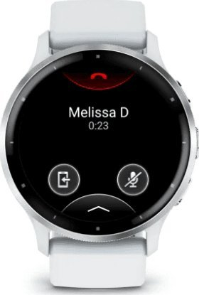 Ora e zgjuar Garmin Venu 3, 1.4", GPS, bateri gjer në 14 ditë, argjend me rrip Whitestone
