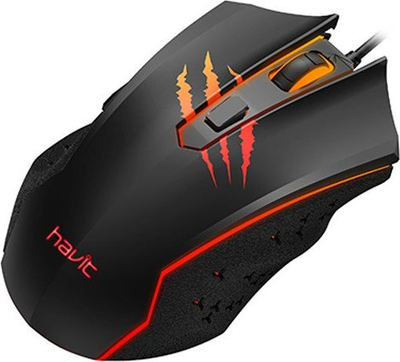 Играќки глушец Havit MS1027, 2400DPI, виножито LED, црн