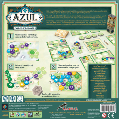 Друштвена игра Lacerta Azul Queens Garden, стратешка, семејна, повеќебојна