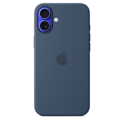 Apple iPhone 16 Plus Silicone Case with MagSafe, Denim