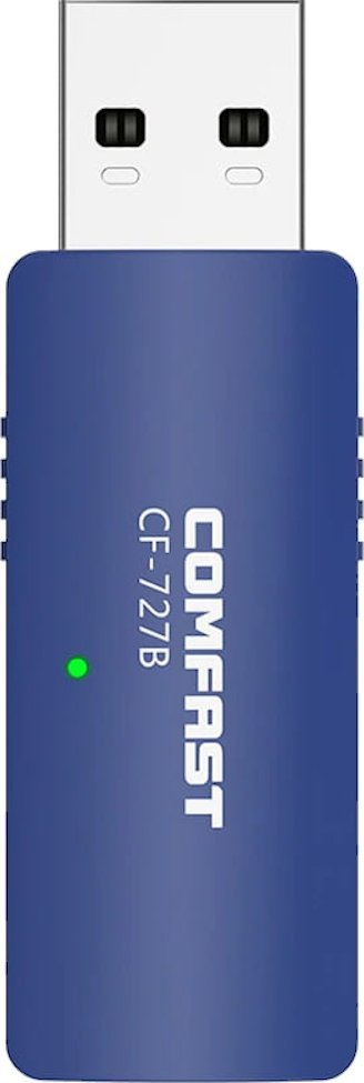 Адаптер УСБ ВиФи Блутут, 1300Mbps, Двојна лента 2.4GHz 5GHz, црн