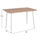 Tavolinë ngrënieje Paloma HM8334.02, 120x70x76.5cm, MDF sonoma, këmbë të bardha