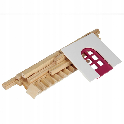 Shtëpi kukullash Mega Creative Doll House, prej druri, 56x54x8 cm, shumëngjyrëshe
