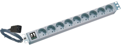 Prizë rack ONLINE KG16A9SCH, 9x Schuko, 16A, gri
