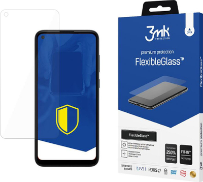 Xham hibrid mbrojtës 3mk Hybrid Glass për Samsung A11, transparent