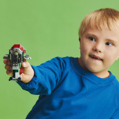 Lodër LEGO Star Wars Boba Fett Starship Microfighter 75344, 85 copë, për kalamaj 6+, shumëngjyrëshe