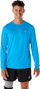 Bluzë sportive ASICS Core Long Sleeve, me mëngë t’gjata, pëlhurë sintetike, blu