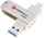 USB flash Forcell F DATA Pendrive Metal Duo 32GB, USB 3.2 Gen 1, USB A dhe USB C, argjendtë