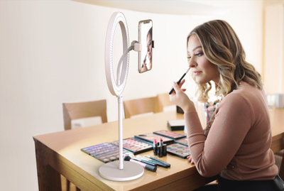 Ring llampë DigiPower 10 LED Ring Light Kit, 10", LED, e bardhë