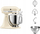 Mиксер планетарен KitchenAid 5KSM185PS, 300W, сад 2kg, црвен