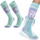 Çorape skish Rockbros Qunature 037202, L/XL 43–48, lesh merino, vjollcë–jeshile