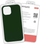 Силиконска маска MysaFe за iPhone 11 Pro Max, заштитна, темно зелена