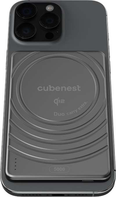 Power Bank Cubenest MagSafe, 5000 mAh, 15W Qi2, i zi