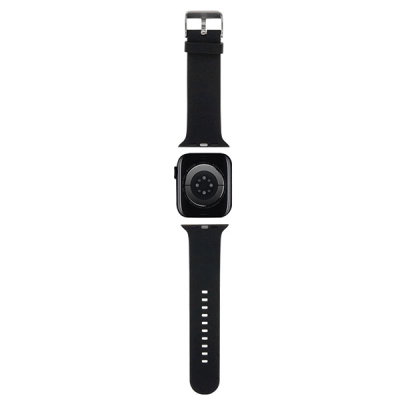 Byzylyk për Apple Watch Karl Lagerfeld NFT Choupette, 42/44/45mm dhe Ultra, gome, i zi