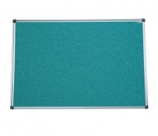Tabllo tekstili Office Board, 150x100 cm, kornizë alumini, jeshile