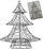 Bredh dekorativ me LED ECD Germany, 40 cm, 30 drita, i zi