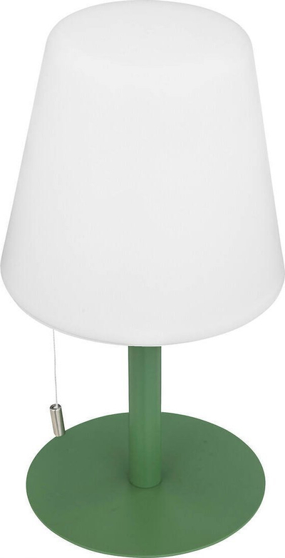 Lampë jashtë Atmosphera Zack H30cm, IP44, me bateri, jeshile ulliri