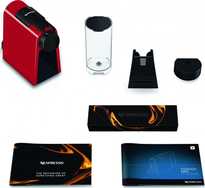 Makinë për kafe Nespresso Essenza Mini Capsule (EN85.R), 1150 W, e kuqe