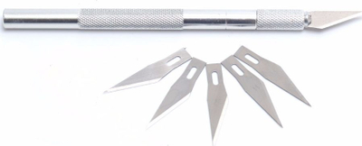 Сет скалпели MicroSpareparts Mobile MOBX-TOOLS-025, со заменливи сечила