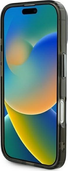Maskë telefoni Karl Lagerfeld KLHMP16SHLSCHK, për iPhone 16 6.1", hardcase, e zezë