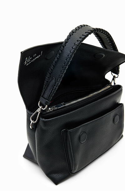 Çantë krahu Desigual Bag Half, e zezë