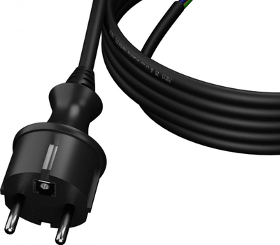 Kabllo lidhëse me prizë Plastrol PP-40H w / u 3m H05RR-F 3x1.5 IP44 (W-97271), e zezë
