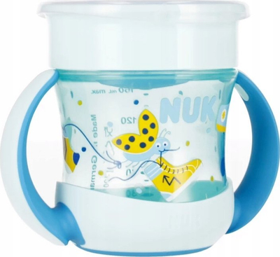 Gotë për fëmijë NUK Mini Magic Cup, 160ml, 6m+, blu