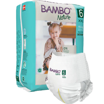 Pelena Ekologjike - Bambo Nature Pants 6 (15+ kg), 18 copë