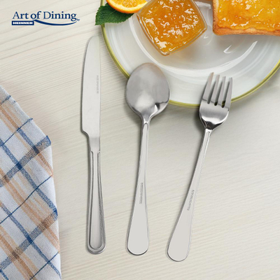 Set takëmesh LARA Heinner, 18 pjesë, çelik inox, argjendtë