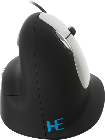 Maus vertikal me kabllo R-Go Tools, i zi