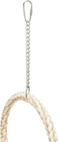Lodër për zogj Trixie Rope Rings, pambuk, diametër 16 cm