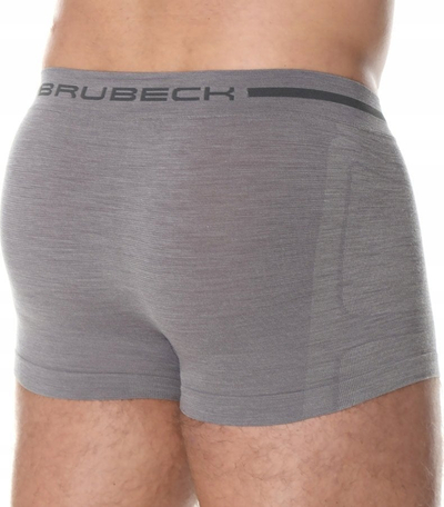 Boksera termikë burrash Brubeck Merino, nr. XL, gri