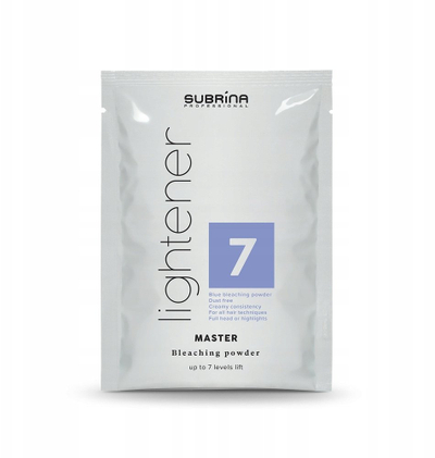 Pudër zbardhuese flokësh Subrina Professional Lightener, deri 7 nuanca, 50g, blu