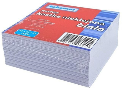 Bllok shënimesh Non-Adhesive, 83 x 83 mm, i bardhë