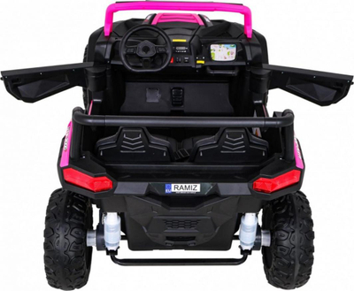 Makinë elektrike për fëmijë Buggy ATV, 24V, 2 ulëse, rozë