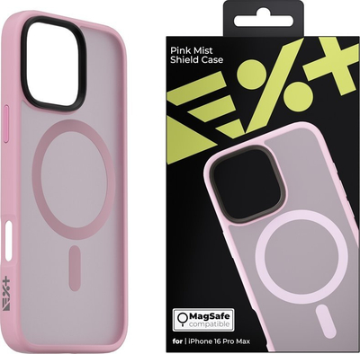 Mbulese telefon Next One Mist Shield MagSafe, për iPhone 16 Pro Max, rozë